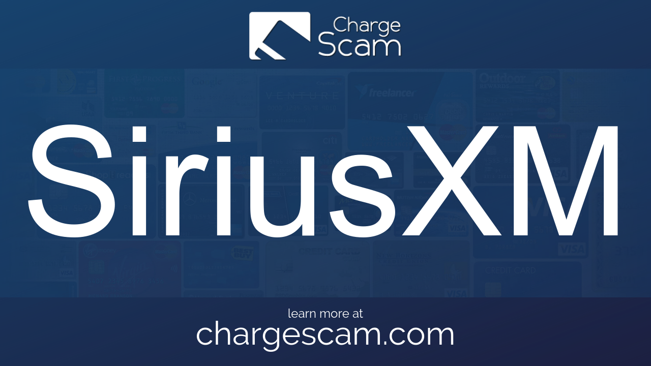 How to cancel SiriusXM - chargescam.com